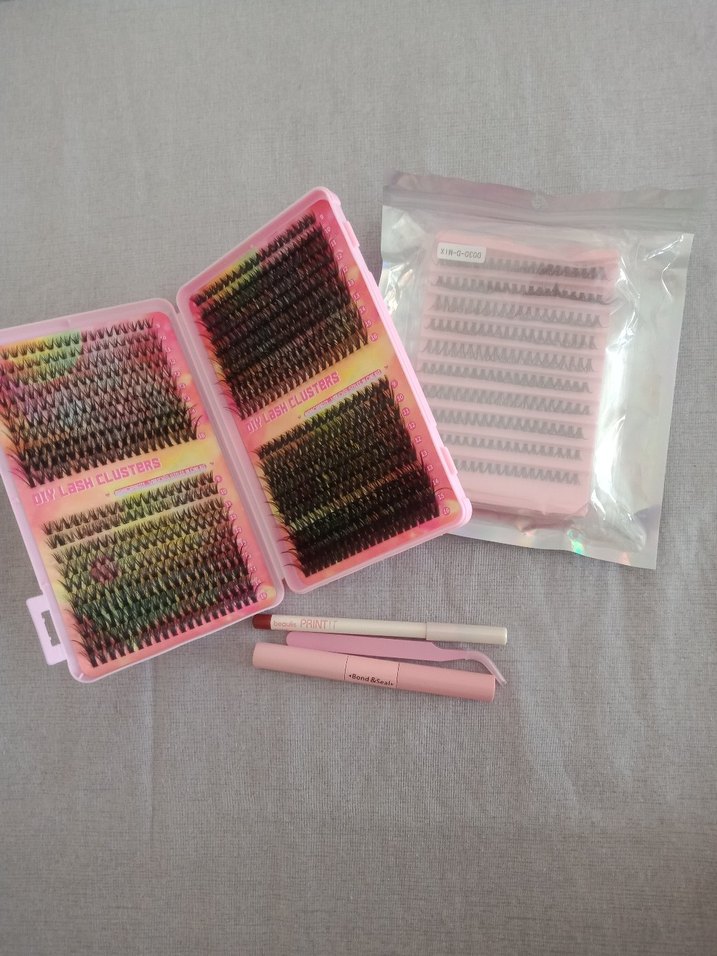 Pastel Pembe Takma Kirpik Seti - Görsel 4