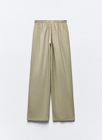 s Beden haki Renk Zara dokulu straight fit pantolon