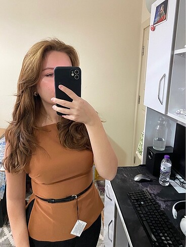 Zara Zara kemerli elastik top