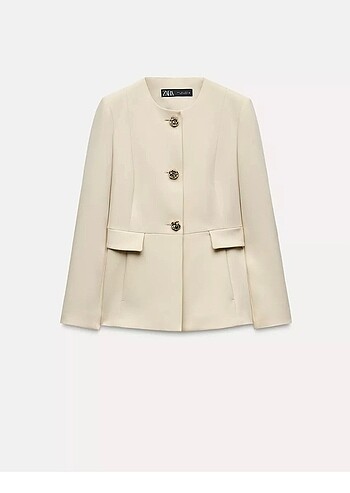 Zara Zara vücuda oturan kapaklı blazer