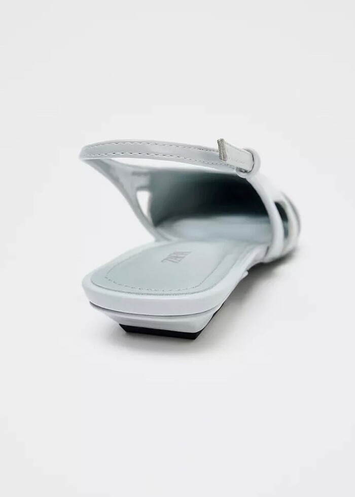 Zara sivri burunlu arkası açık babet - Görsel 3