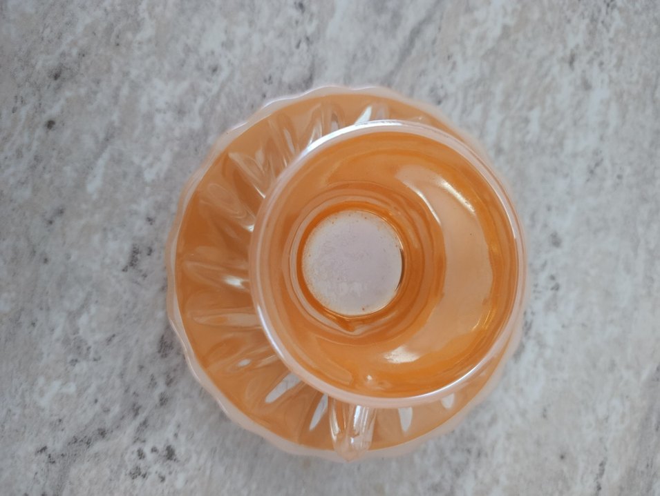 Vintage sarı fincan takımı (Made in USA) - Görsel 2