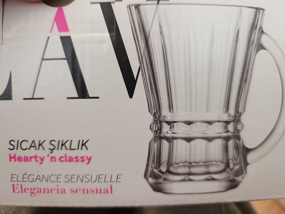 LAV 6'lı kulplu çay bardağı - Görsel 2