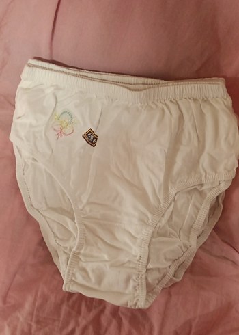 Nakışlı Düğmeli %100 Pamuklu Külot (4 adet) - Görsel 3