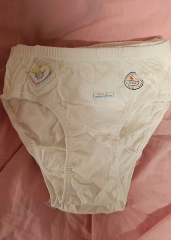 Nakışlı Beyaz Kadın Külotları %100 pamuk (5 adet) S-M beden - Görsel 3