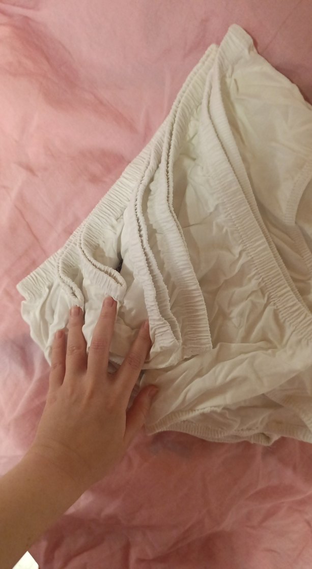 %100 pamuklu kadın külotları 6 adet (L beden) etiketli - Görsel 2