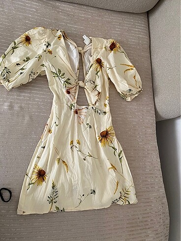 H&M Keten elbise