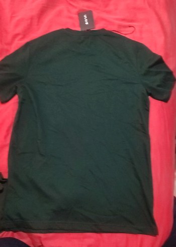 Erkek Koyu Yeşil Kısa Kollu Tişört - Görsel 4