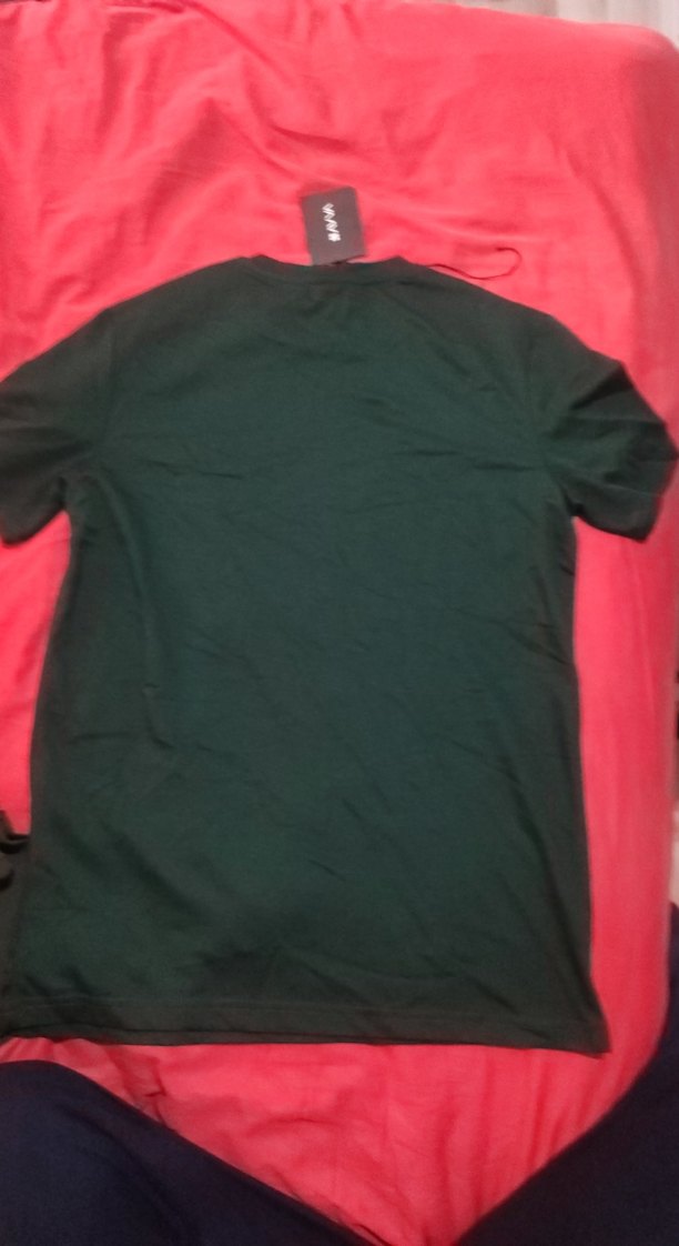 Erkek Koyu Yeşil Kısa Kollu Tişört - Görsel 4