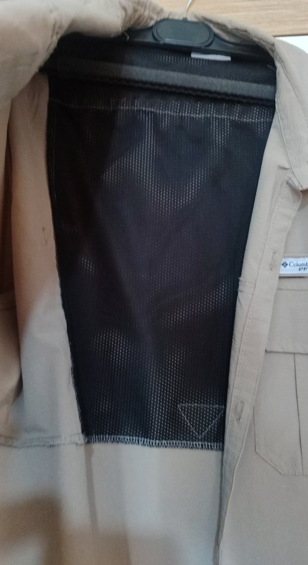 Bej Uzun Kollu Düğmeli Erkek Gömlek - Görsel 3