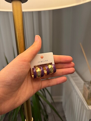  Beden mor Renk Zara Model Küpe