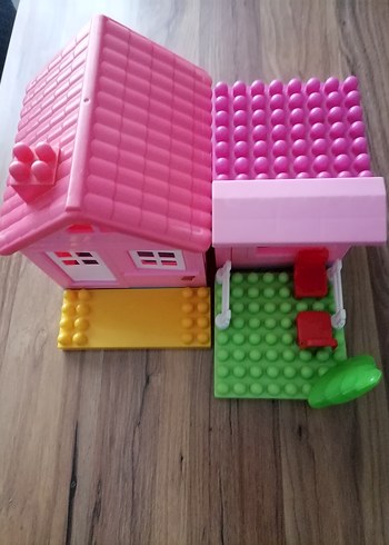 Renkli Pembe Bloklu Oyun Evi - Görsel 2