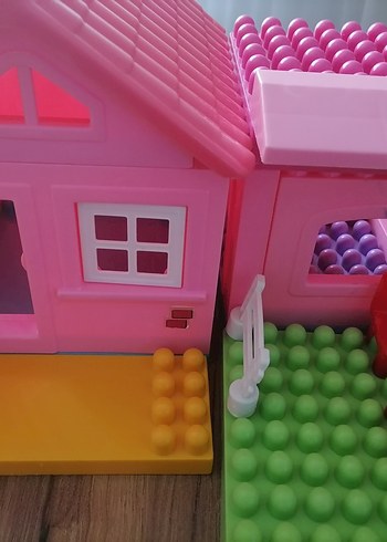 Renkli Pembe Bloklu Oyun Evi - Görsel 3
