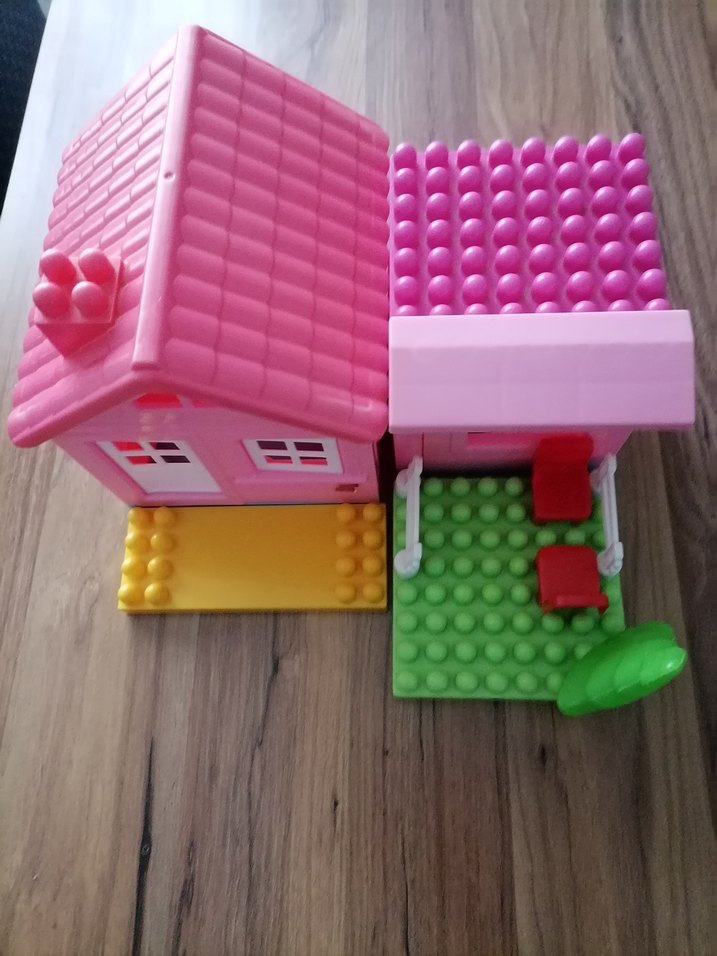 Renkli Pembe Bloklu Oyun Evi - Görsel 2
