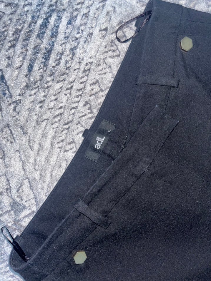 Siyah Midi Denim Kadın Pantolon - Görsel 2