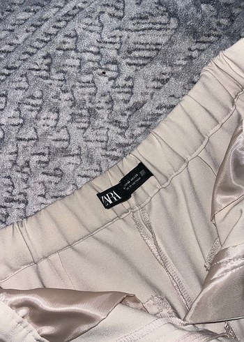 Bej Midi Kadın Kumaş Pantolon - Görsel 2