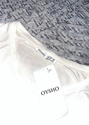 Kadın Beyaz Kısa Kollu Pamuklu Tişört - Görsel 2