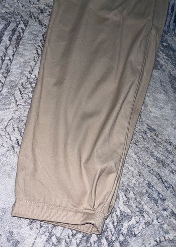 Bej Kadın Piliseli Rahat Pantolon - Görsel 2