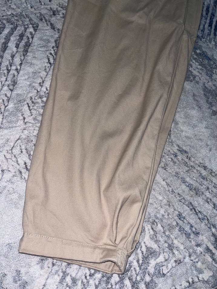 Bej Kadın Piliseli Rahat Pantolon - Görsel 2