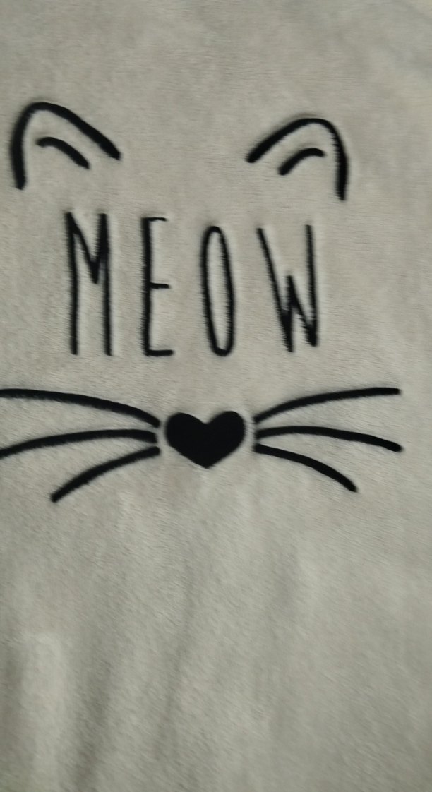 Beyaz Peluş Kedi Temalı Sweatshirt - Görsel 3