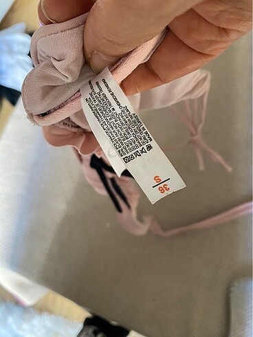 36 Beden pembe Renk Ten bikini üstü