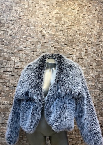 Çift Taraflı Mini Kürklü Kadın Ceket - Görsel 3