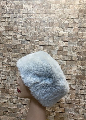 Kürklü kadın şapka - Görsel 5