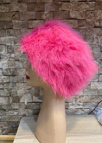 Kürklü kadın şapka - Görsel 4
