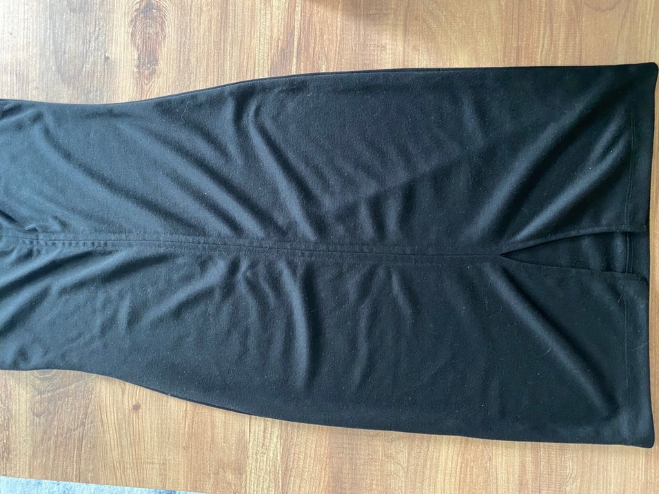 Siyah Uzun Kadın Kalem Elbise - Görsel 3