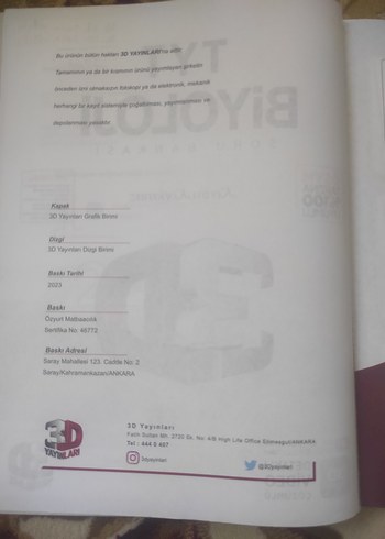  3D tyt biyoloji