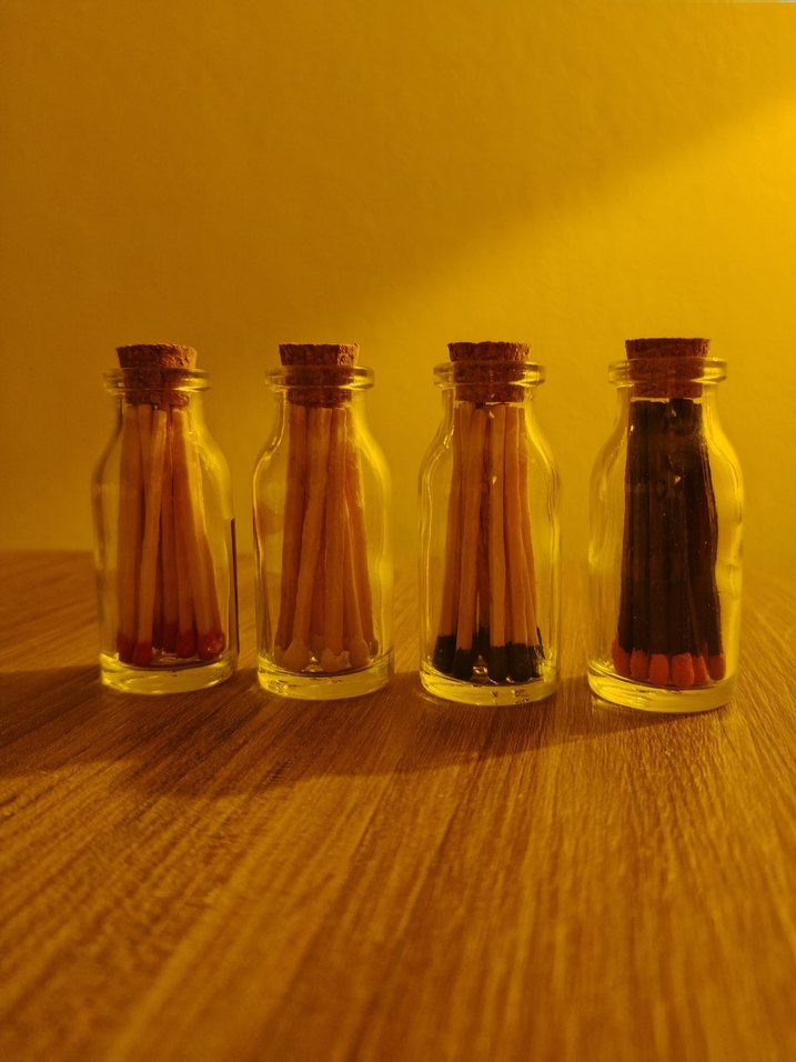 Küçük Sarı Cam Kavanoz Mumluk - Görsel 4