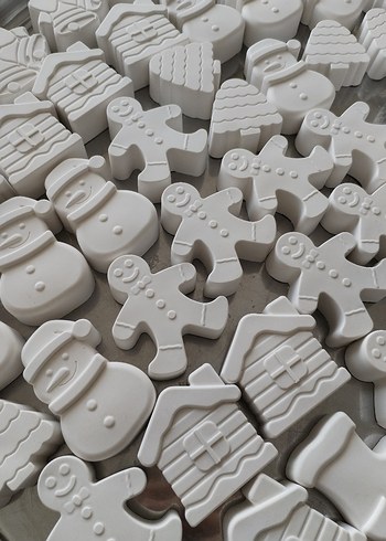 Beyaz Ahşap Oyuncak Figürler - Görsel 4