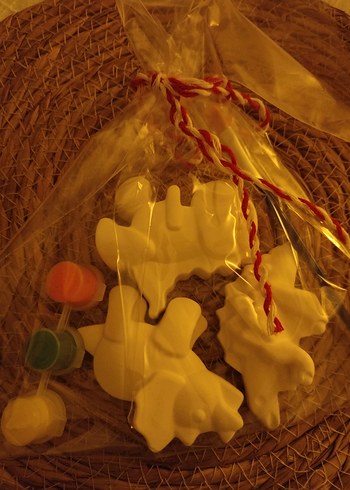 Beyaz Hayvan Figürlü Parti Şekeri Seti - Görsel 2