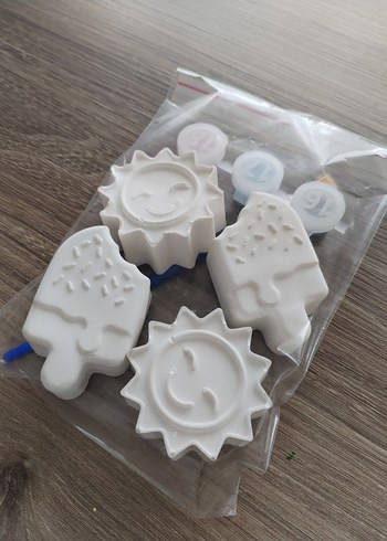 Beyaz Çocuklar İçin Plaj Boyama Seti - Görsel 2