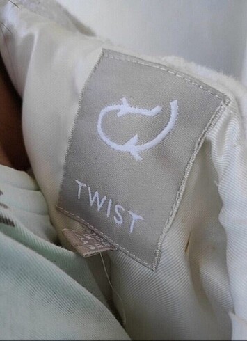 m Beden beyaz Renk Twist M Beyaz Kısa Kaban
