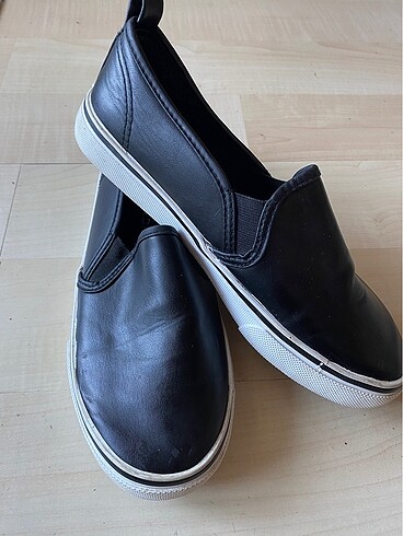 H&M DIVİDED 38 Siyah Deri Oxford Loafer Yeni gibi