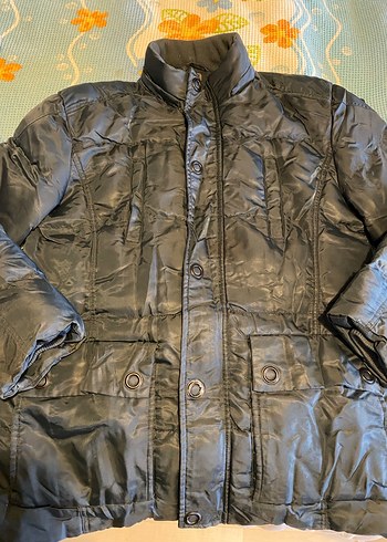 MUDO XL Nefti koyu yeşil Puffer Mont 
İki kol altı arası: 63 cm - Görsel 2