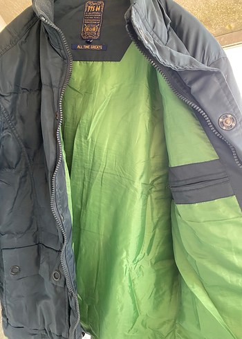 MUDO XL Nefti koyu yeşil Puffer Mont 
İki kol altı arası: 63 cm - Görsel 4