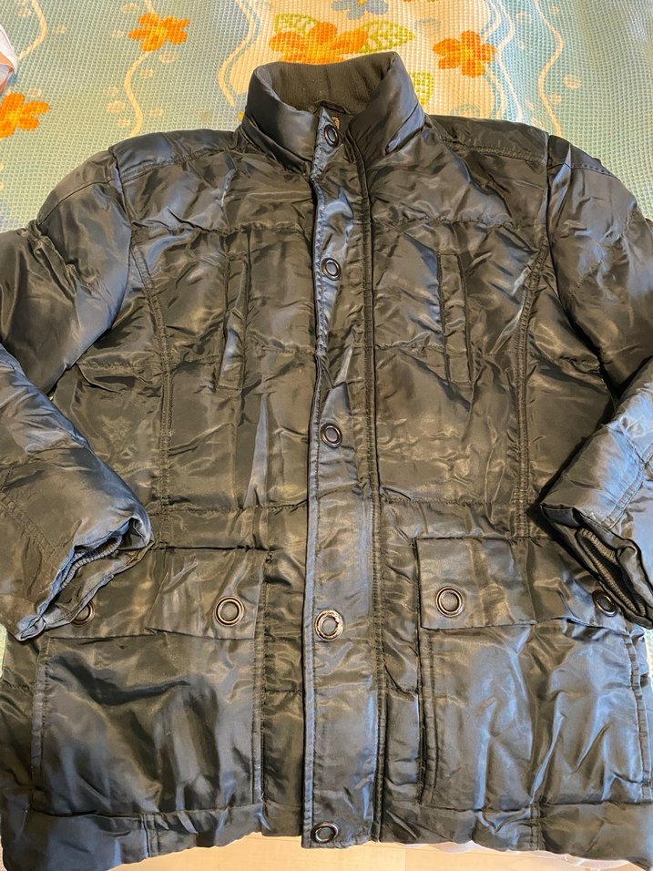 MUDO XL Nefti koyu yeşil Puffer Mont 
İki kol altı arası: 63 cm - Görsel 2