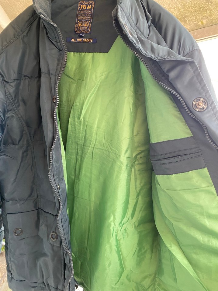 MUDO XL Nefti koyu yeşil Puffer Mont 
İki kol altı arası: 63 cm - Görsel 4