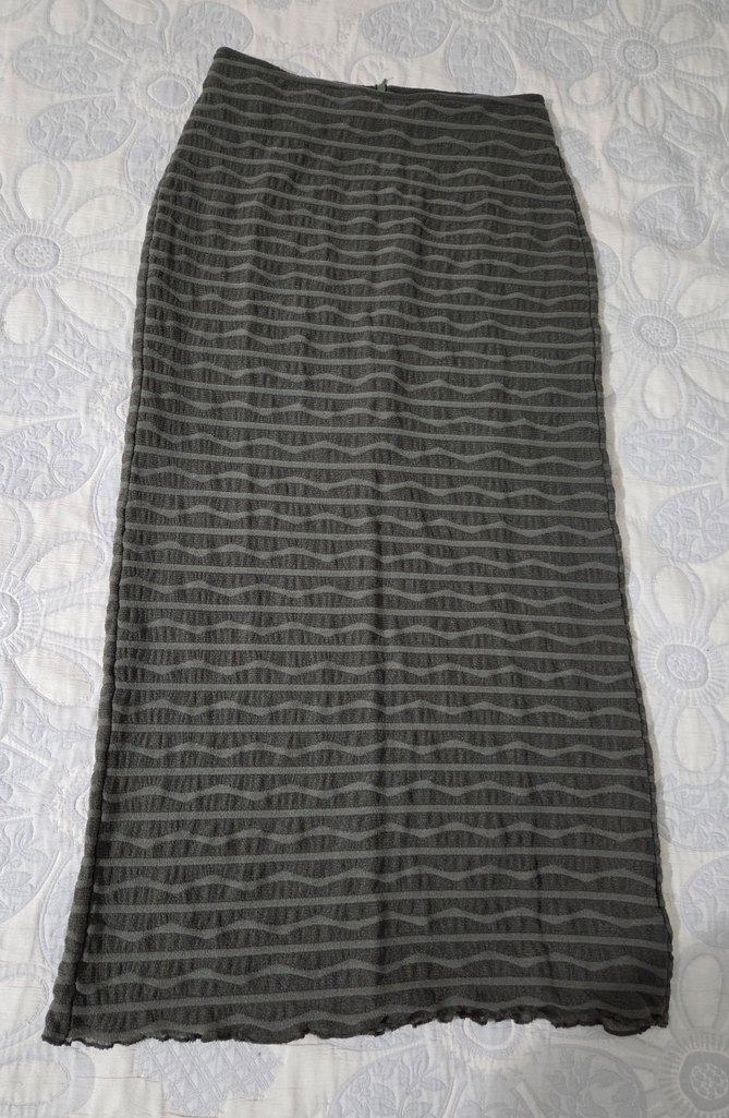 Uzun Kalem Etek Çizgili Astarlı Standart Bel - Görsel 2