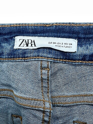 34 Beden mavi Renk Zara Jean / Kot %70 İndirimli.