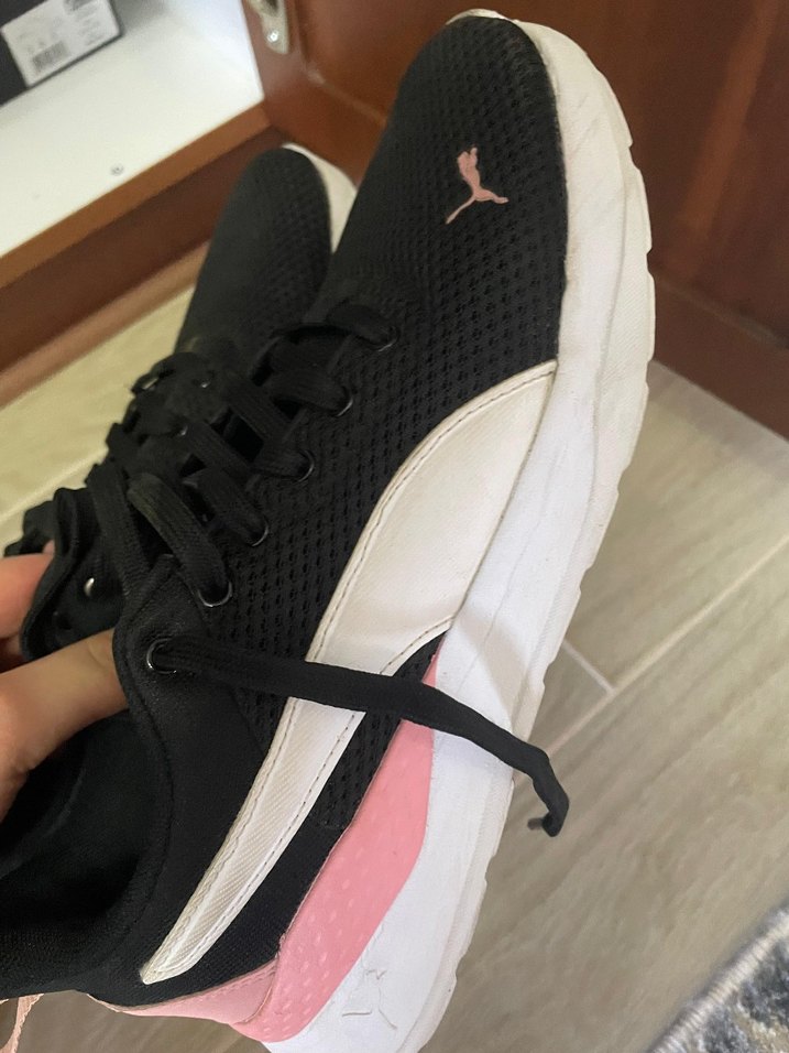 Siyah Kadın Spor Ayakkabı Wedge Topuklu - Görsel 2