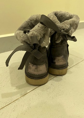 Ugg Kürklü Gri Süet Kadın Kışlık Bot