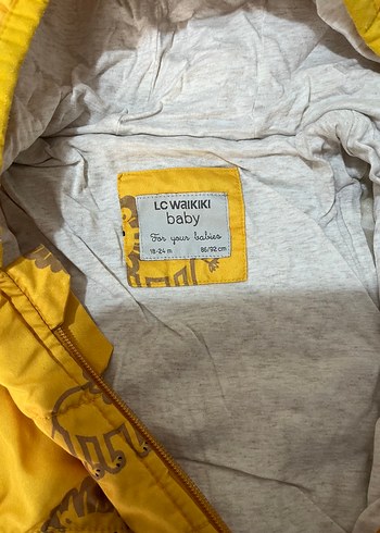 LC Waikiki LCW baby Kapüsonlu Baskili Erkek Bebek Astronot Mont