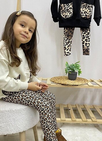 Diğer ????Yeni sezon leopar desenli cepli ikili takim
