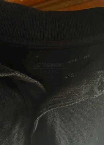 Siyah Keten Erkek Polo Tişört - Görsel 4