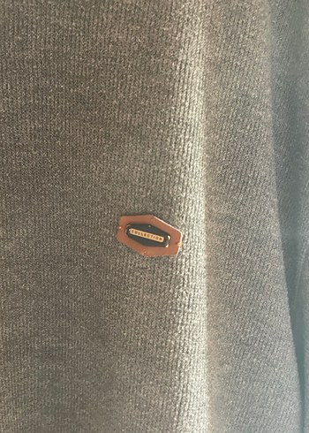 Gri Erkek Triko Bisiklet Yaka Kazak - Görsel 3