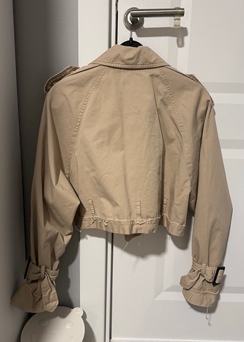 Zara Zara Oversize Bej Kuşaklı Kadın Trençkot