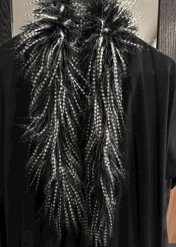 Yakası Kürklü Tasarım Hırka - Görsel 2